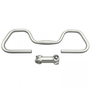 DARKROCK 鋁合金蝴蝶把+把立（銀色）